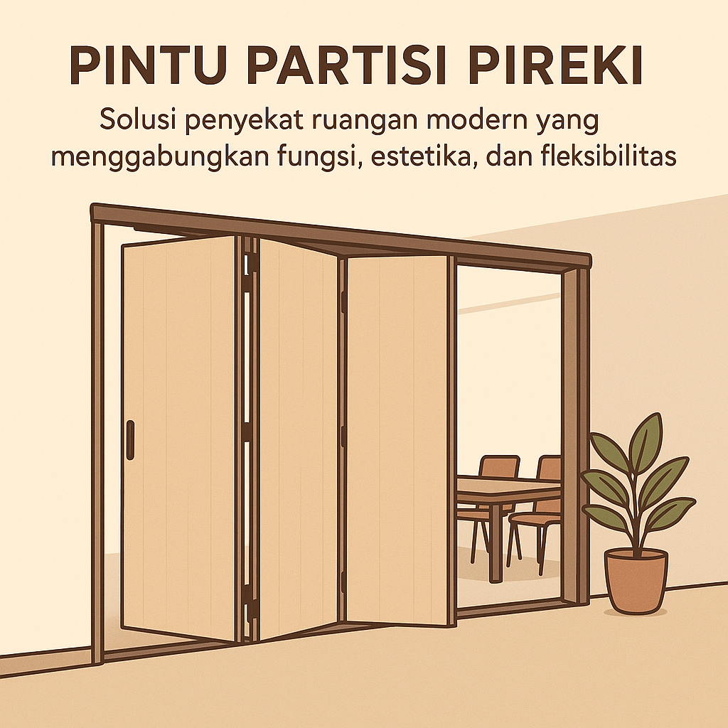 Pintu Partisi : Solusi Memaksimalkan Fungsi Ruangan